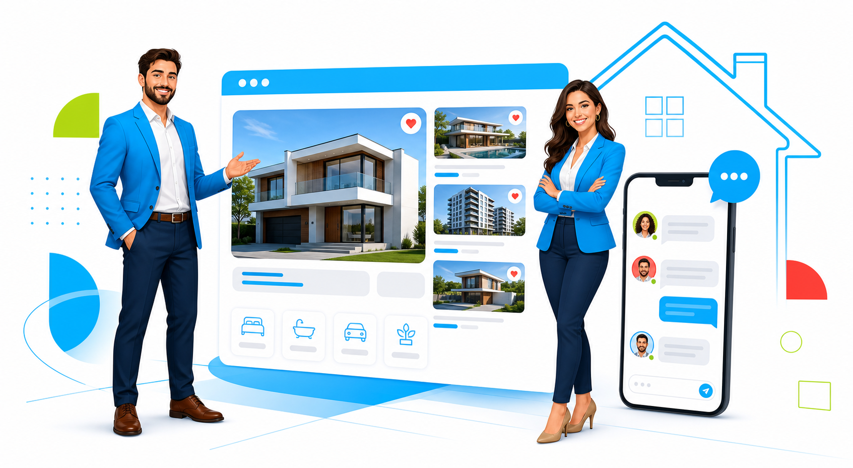 Corretores de imóveis com site profissional
